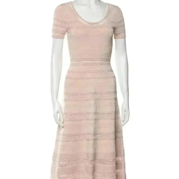 Sandro Paris A-Line mid length knit dress, size 42 or M in USA size. - Picture 3 of 10